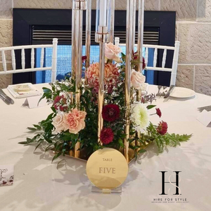 Gold Mirror Table Numbers