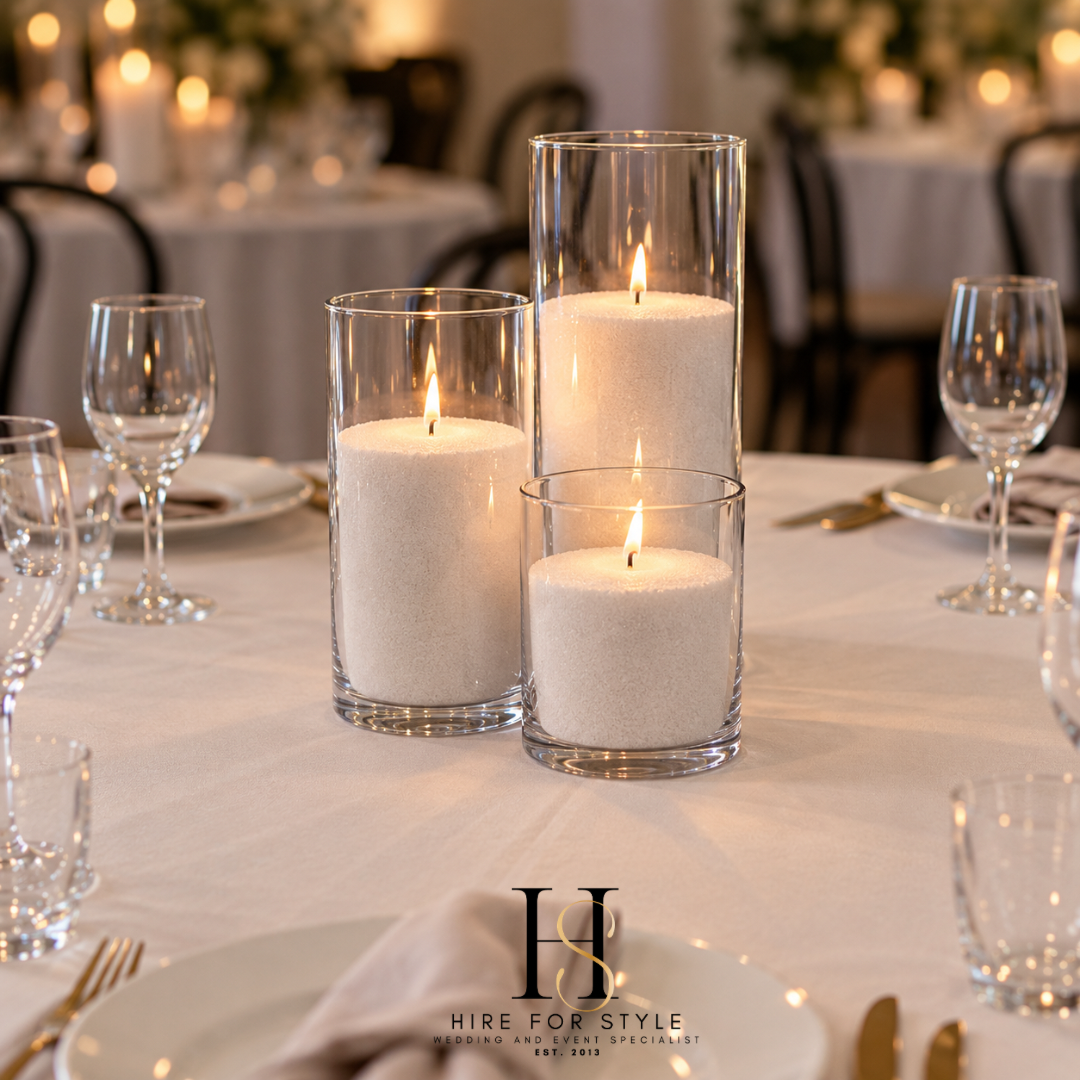 Candle Sand and Vase Hire