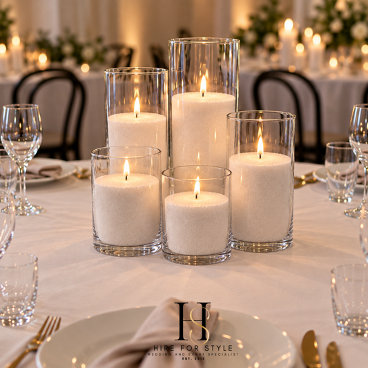 Candle Sand and Vase Hire