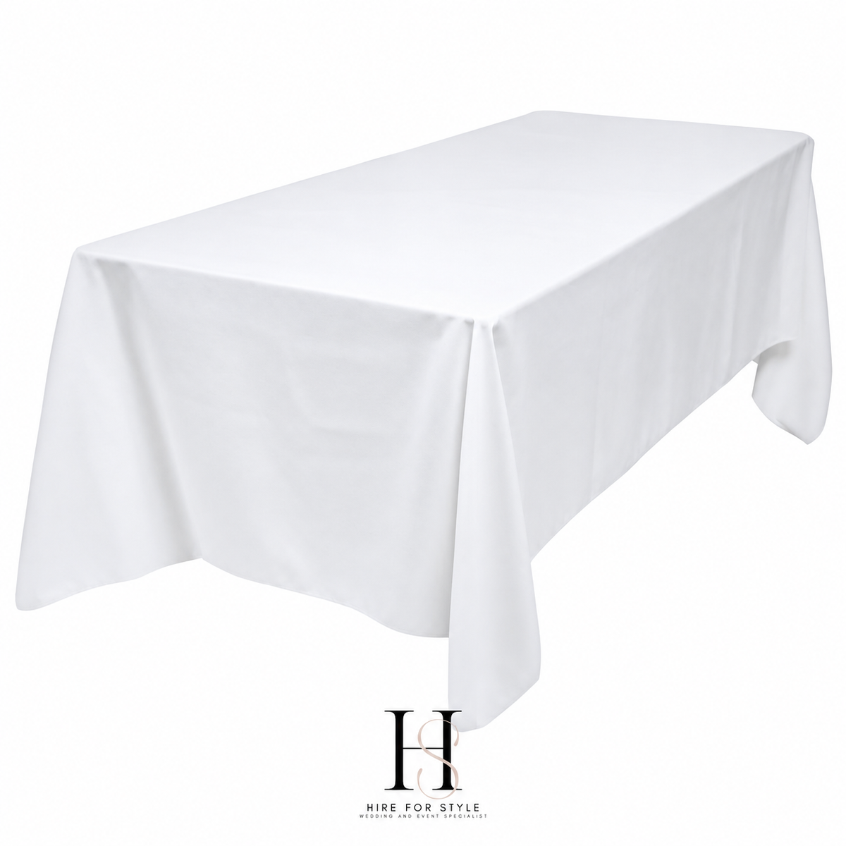 White Rectangle Tablecloth HIRE