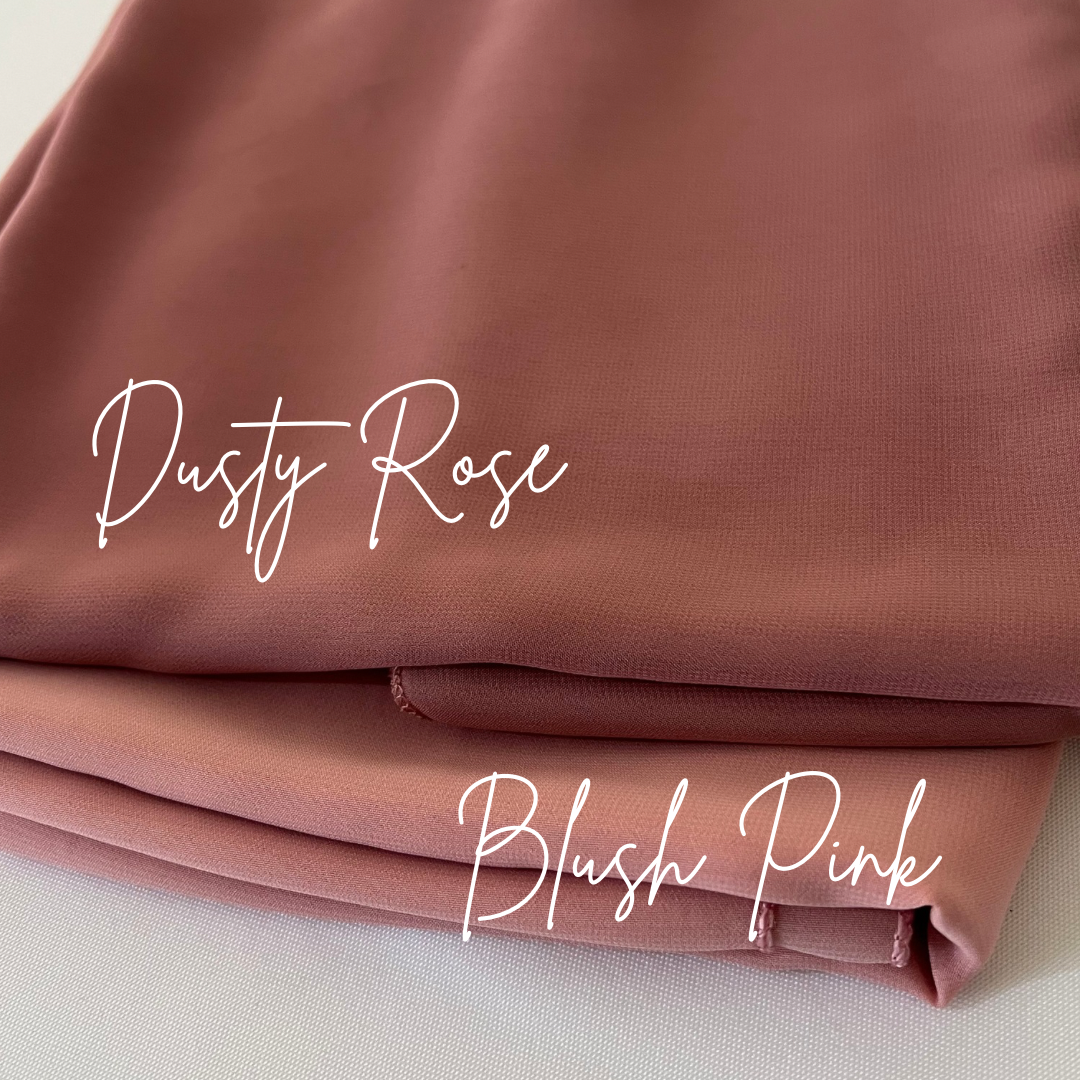 Dusty Rose Chiffon Table Runner Hire