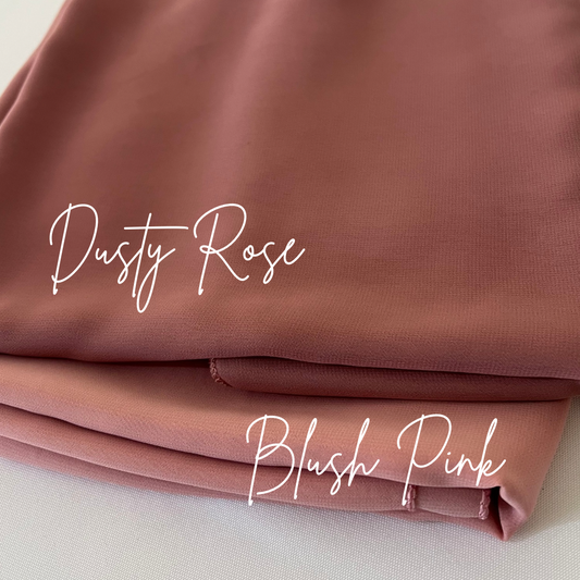 Dusty Rose Chiffon Table Runner Hire