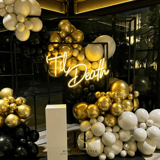 LED Till Death Sign Hire