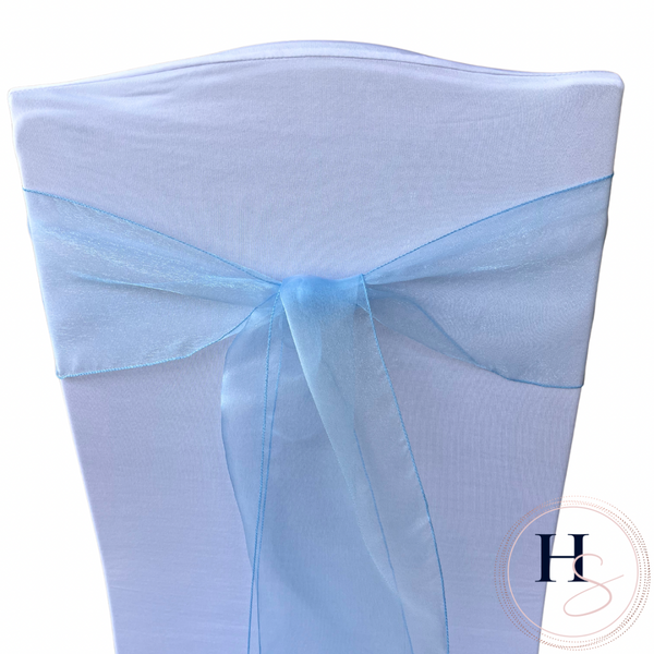 Light blue chair discount sashes