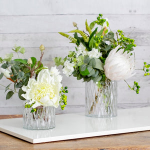 Glass Isabella Vase Clear HIRE