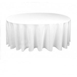 White Round Tablecloth 220cm HIRE