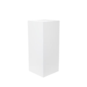 Square Medium White Plinth 70cmH HIRE
