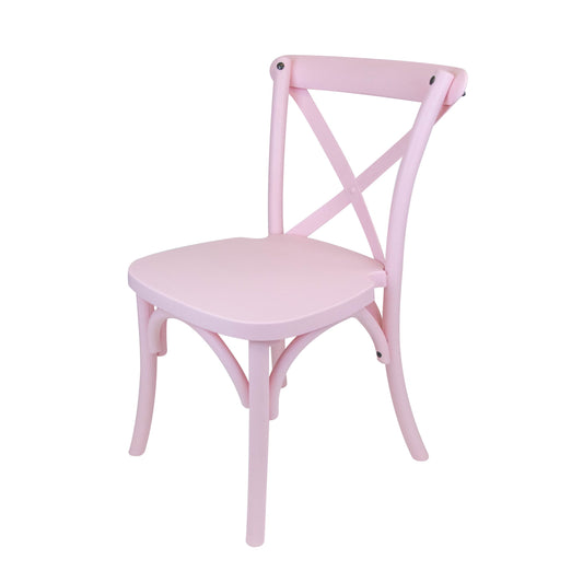 Pink Cross Back Child Chair HIRE