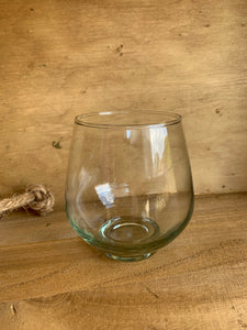 Glass Votive Candle Holder or Small Vase HIRE