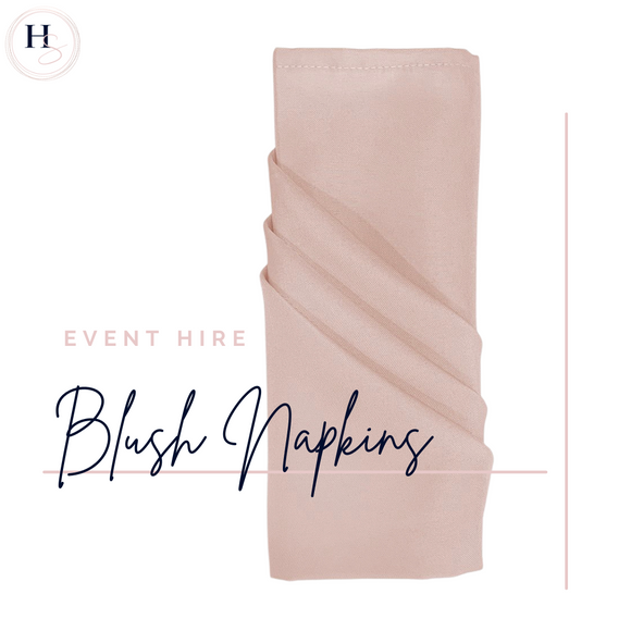 Blush Pink Event Napkin HIRE