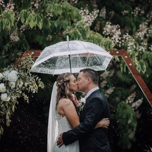 A104 A Touch of Boho Wedding Ceremony with Hexagon Arbour and Gladiator Chairs