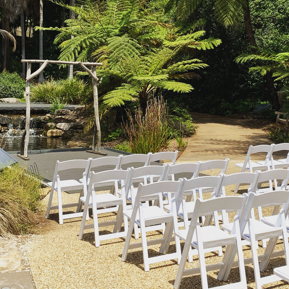 Simple Yet Elegant Wedding Ceremony Package with Gladiator Chairs