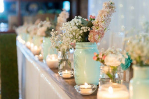 White Sequin Table Overlay Hire