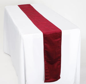 Burgundy Velvet Table Runner HIRE