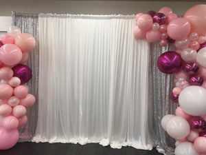 Silver Sequin Backdrop HIRE