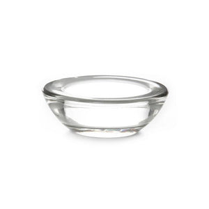 Low Flat Glass Tealight Candle Holder