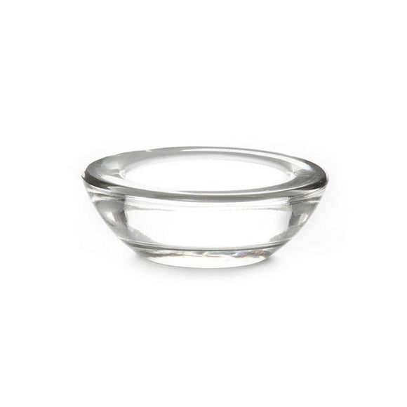 Low Flat Glass Tealight Candle Holder