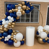Gold Mesh Backdrop with Balloon Garland Package