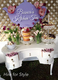 Two Tier Silver Crystal Cake Dessert Stand