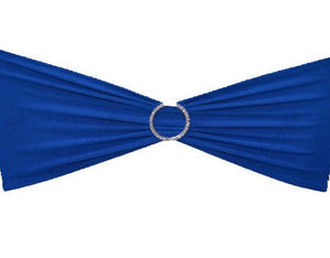 Royal Blue Lycra Chair Band HIRE