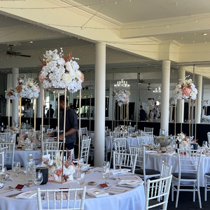 Tall Flower Stand with Double Floral Centerpiece