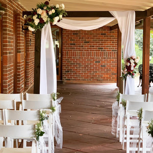 Simple Yet Elegant Wedding Ceremony Package with Gladiator Chairs