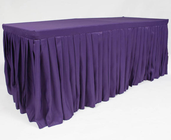 Purple Fitted 6ft Tablecloth Cover