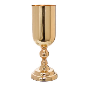 Gold Metal Vase HIRE