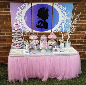 Pink Tulle Table Skirting HIRE