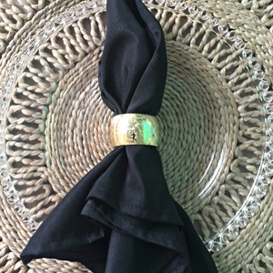 Gold Floral Lace Design Napkin Ring HIRE