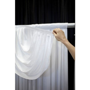 3m White Satin Backdrop HIRE