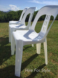 White Plastic Chair HIRE
