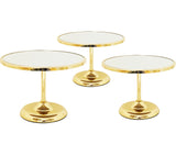 Glamorous Gold Cake Stand Trio Set HIRE